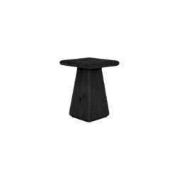 Asti Bijzettafel vierkant zwart 40 cm