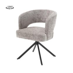 Mura Armstoel - fabric Haga 09 silver (draaibaar)