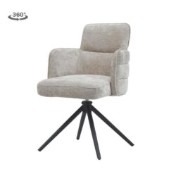 Rumo Armstoel - fabric ATS118-4 beige (draaibaar)