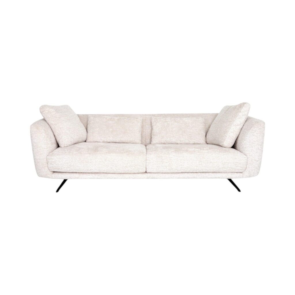 Bank Magnum stof Zitform creme dunne poten