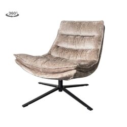 Venice Fauteuil - fabric BMG104 brown (draaibaar)