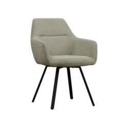 Eetkamerstoel raaf beige draaibaar met armleuning wildeboer comfortabel