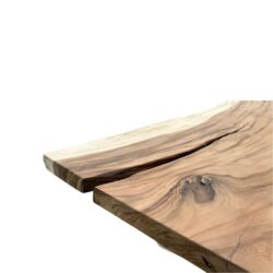 Eettafel waterval suarhout 300 cm robuust organisch uniek