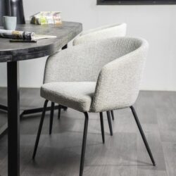Stoel Astrid – licht grijs Baquer