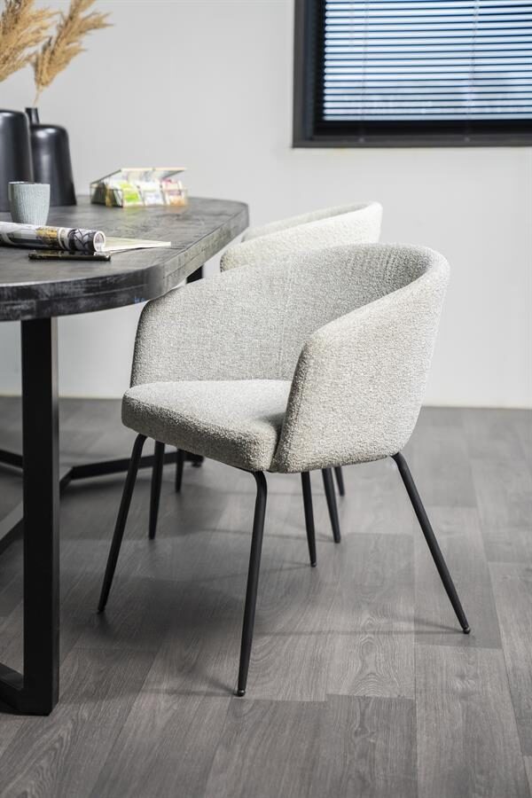 Stoel Astrid – licht grijs Baquer
