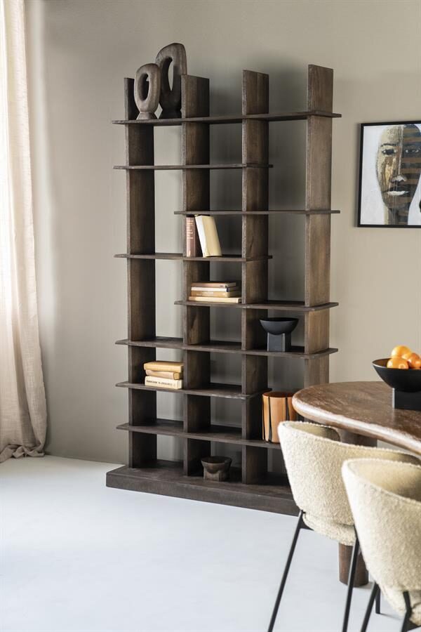 Boekenkast Oliver 120x40x220 – zwart
