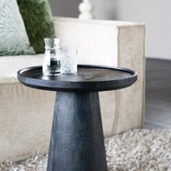 Bijzettafel Ron 46×49 – zwart