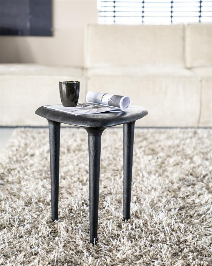Bijzettafel Jiska 46×49 – zwart