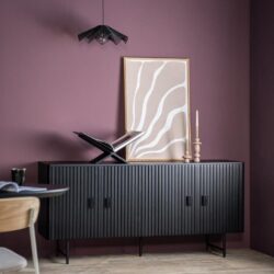 Dressoir Remi 4-drs. – zwart