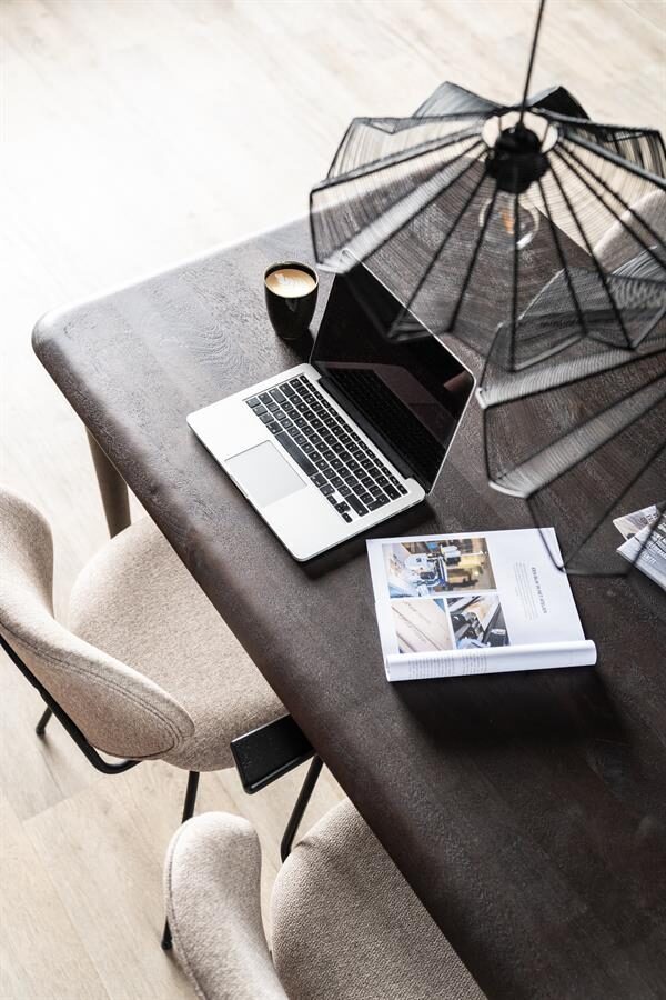Eettafel Jiska 160×90 – zwart