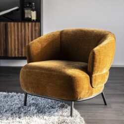 Fauteuil David – mosterd Safari