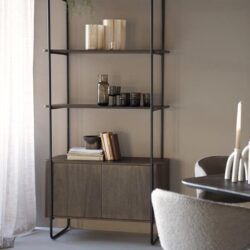 Wandkast James 2drs. – bruin