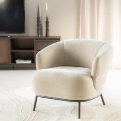 Fauteuil David – taupe Safari