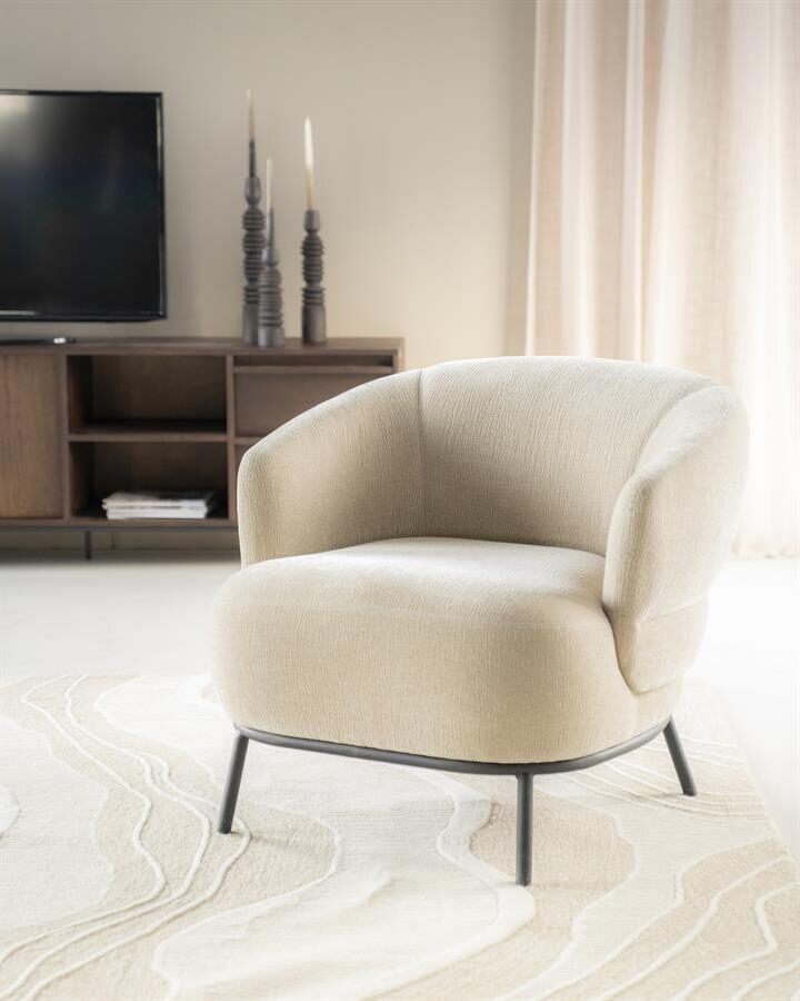 Fauteuil David – taupe Safari