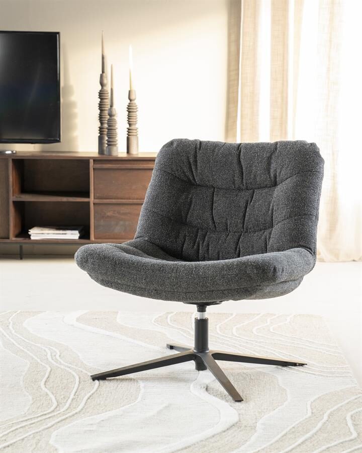 Fauteuil Danica – antraciet Baquer