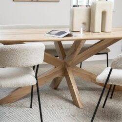 Eettafel Nikki 280×100 – naturel