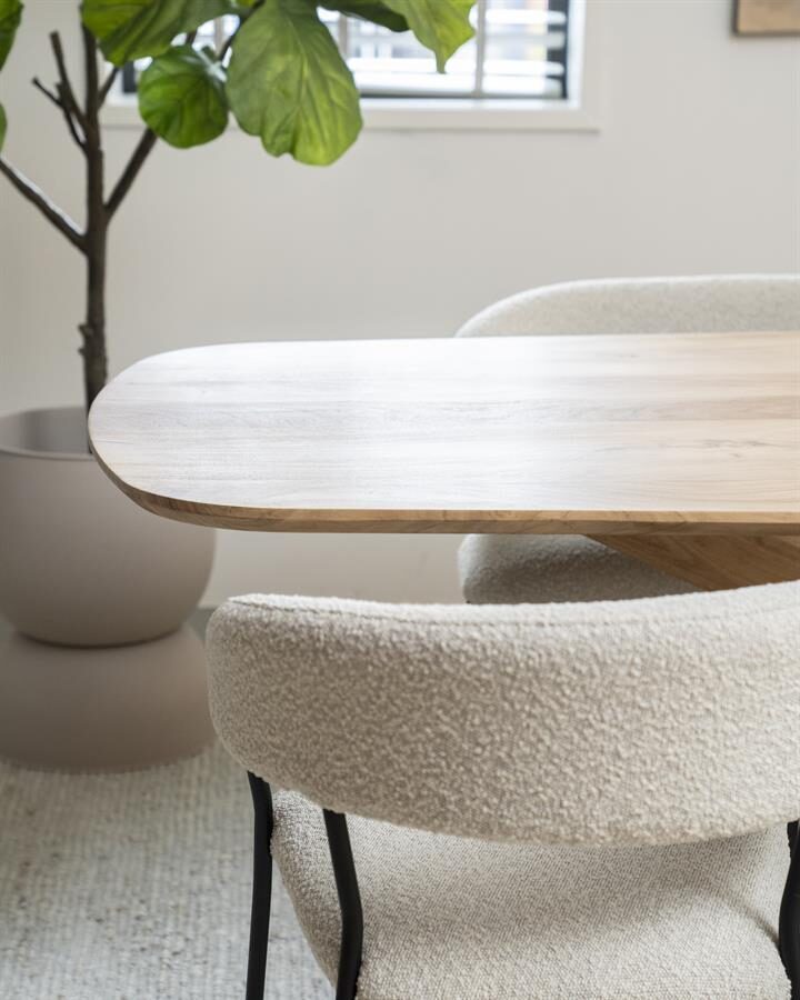 Eettafel Nikki 280×100 – naturel