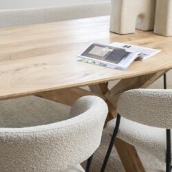 Eettafel Nikki 280×100 – naturel