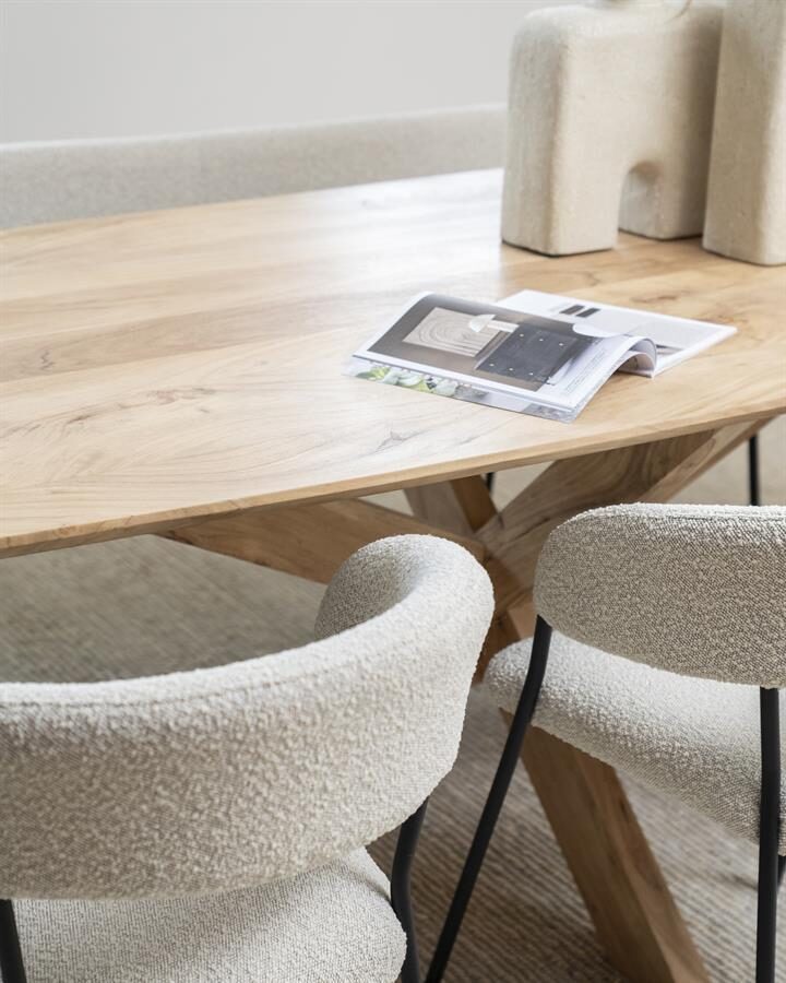 Eettafel Nikki 280×100 – naturel