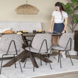 Stoel Jon – taupe Maywood
