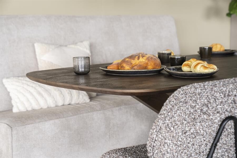 Eettafel Nikki 280×100 – bruin