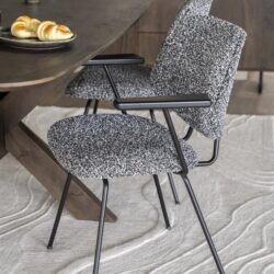Stoel Jon met arml – zwart Maywood