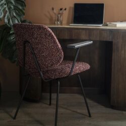 Stoel Jon met arml – rood Maywood