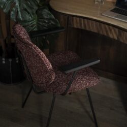 Stoel Jon met arml – rood Maywood
