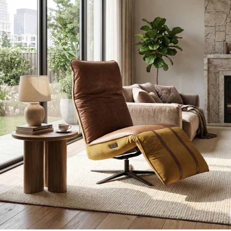 Fauteuil Sevillia africa leder uniek