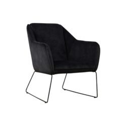 Fauteuil Yuno zwart wildeboer zacht comfortabel lounge