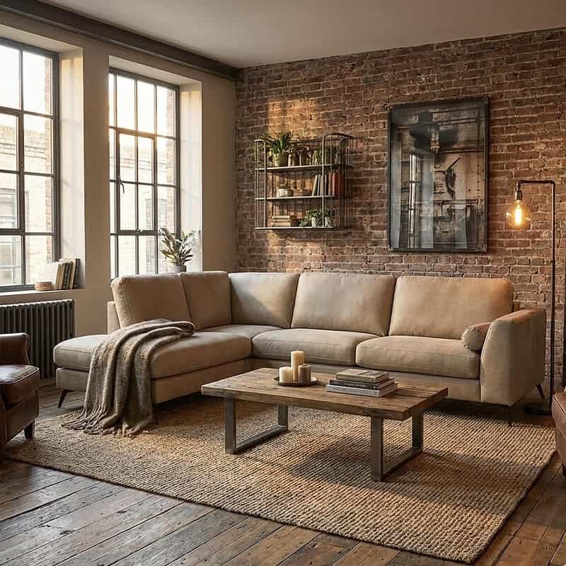 Wildeboer hoekbank Ferry met rond eiland element en snel leverbaar uit voorraad!