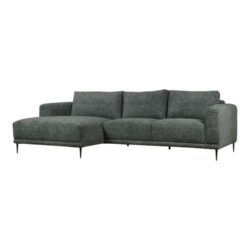 Hoekbank Nelly grijs long chair zacht klein comfortabel