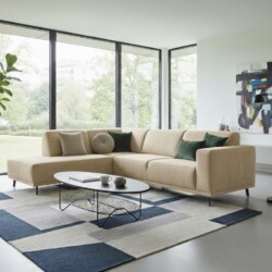 Hoekbank Oklahoma in Wit eco leder snel leverbaar!