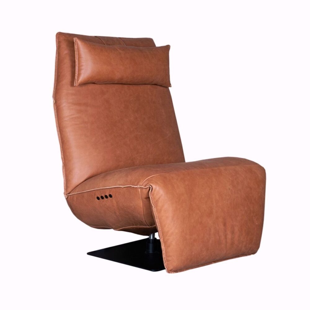 Relaxfauteuil Merle leren fauteuil
