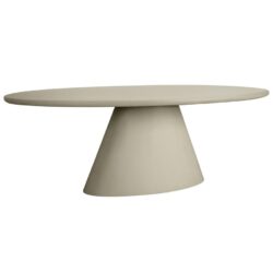 Mello Eetkamertafel ovaal beige 240 cm