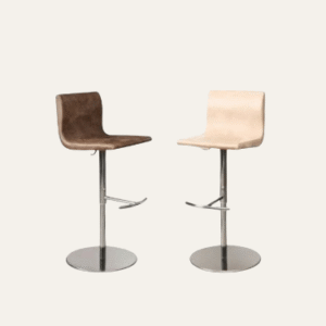 Leren barstoelen