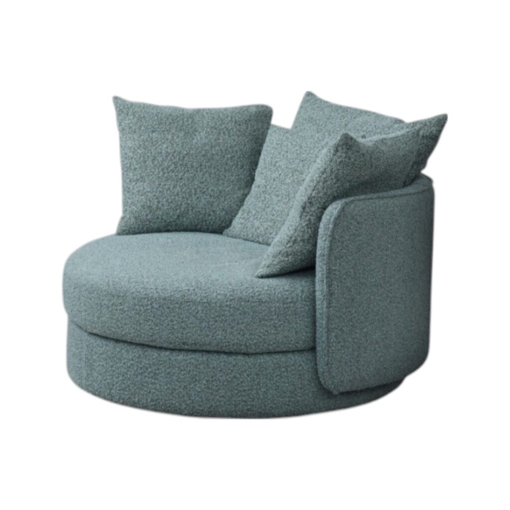 Loungefauteuil Dandy blauw groot lounge fauteuil comfortabel chill