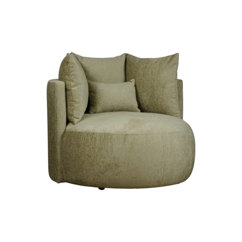 Loveseat Roxy zand comfortabel rond losse kussens comfortabel wildeboer