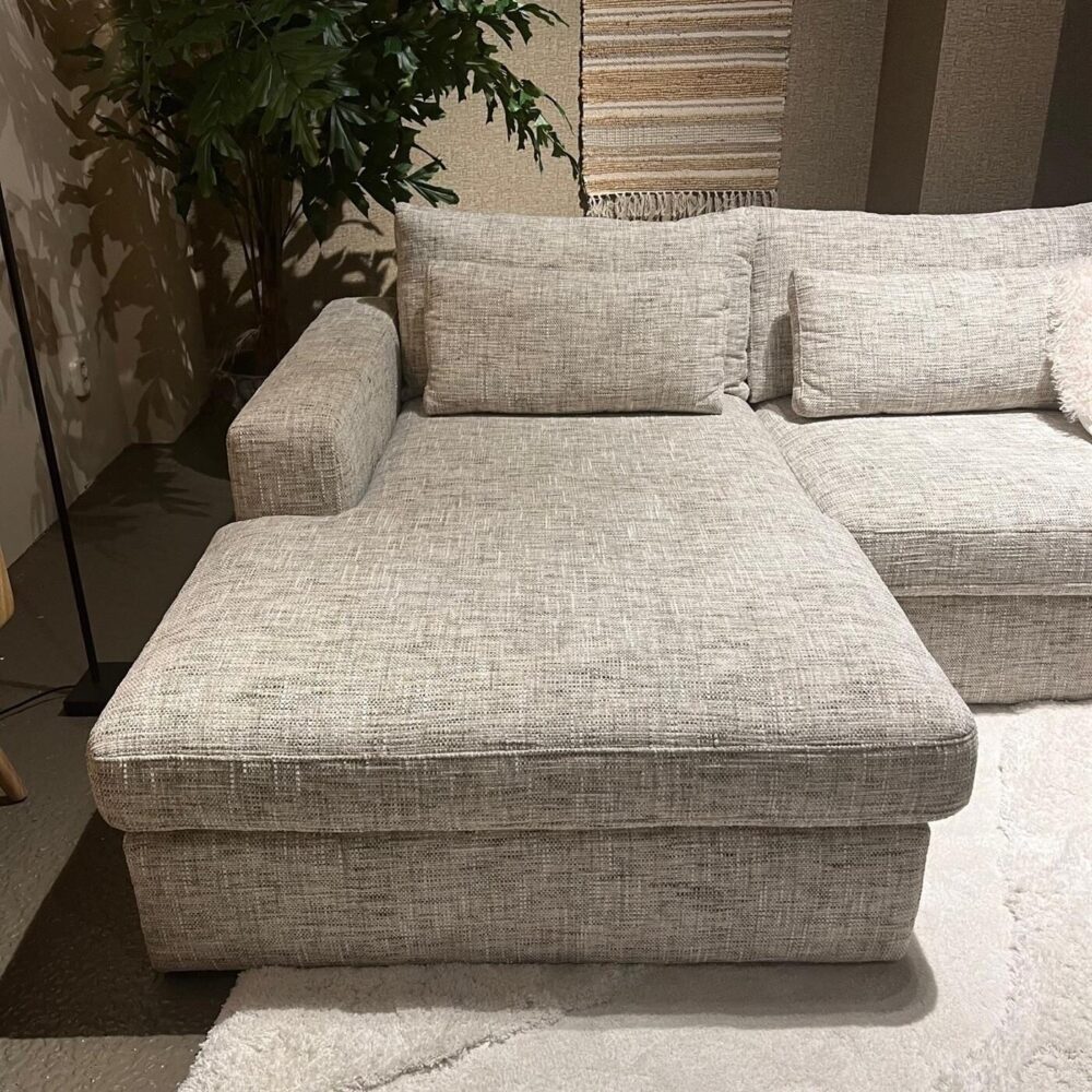 Luton Chaise Lounge L - Miscanto (55) Grijswit (20)