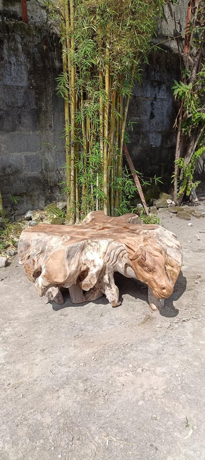 Salontafel Horses Teak Unique