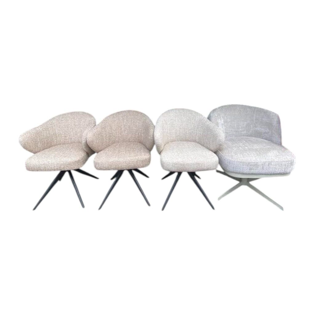 Stoel Connor showroom vier stuks moderne eetkamerstoelen