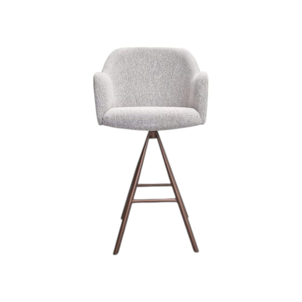 barkruk 560 comfortabel stof wit koopmans meubelen