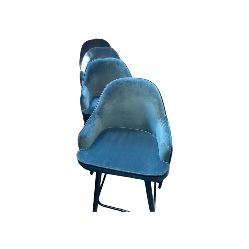 Blue set van 4 barkruk outlet sale mokana