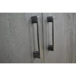 Bob Dressoir mangohout zwart 180cm handvaten lades hout