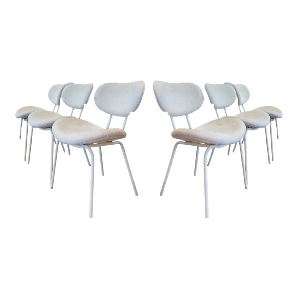 Eetkamerstoel Ace set van 6 stof zonder armleuning met rugleuning sale outlet uitverkoop mokana