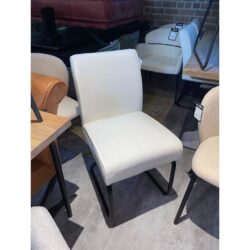 Eetkamerstoel Sinatra set van 6 wit leer leder leren stoel sale outlet uitverkoop mokana