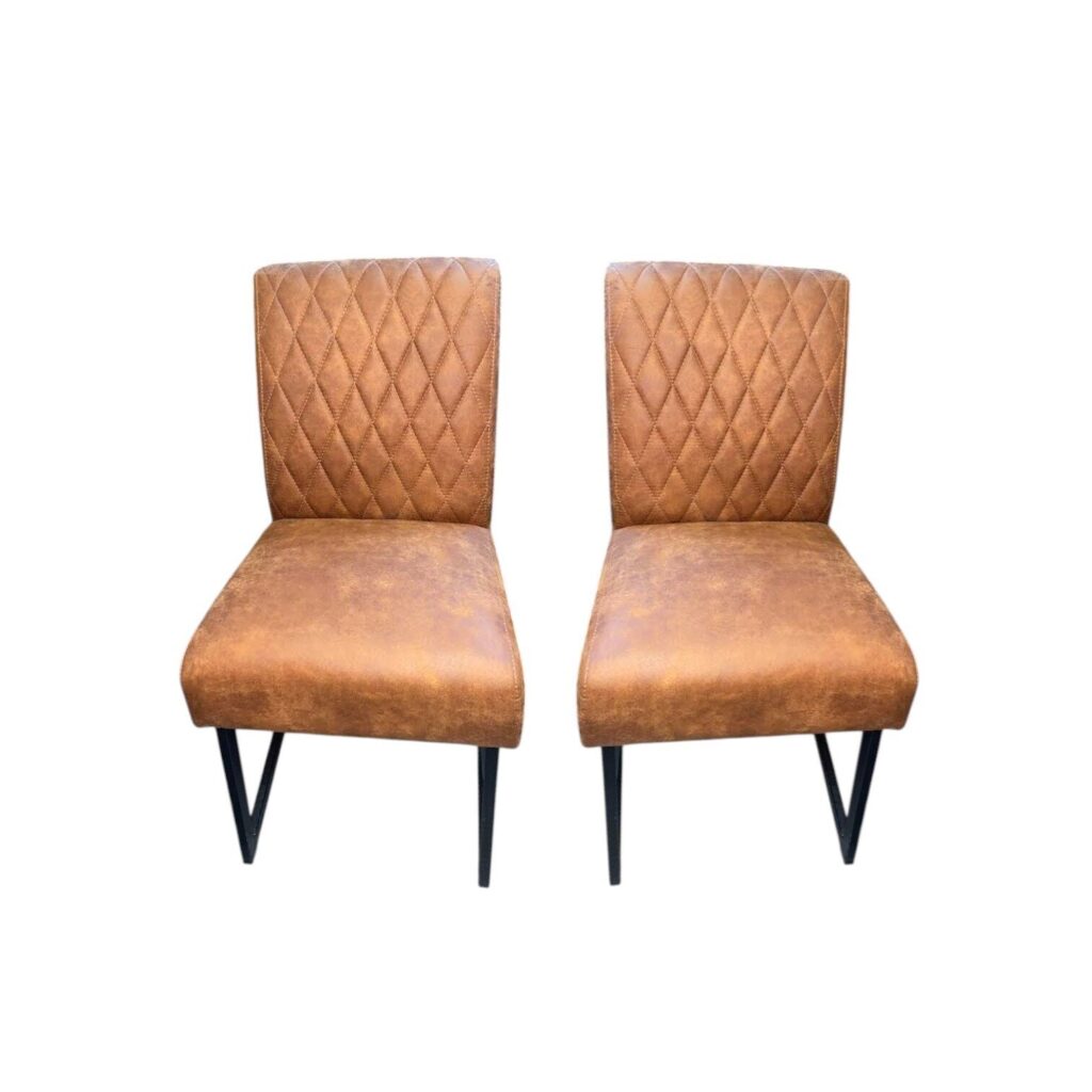 Eetkamerstoel Taison set van 2 leer leder leren stoel outlet sale uitverkoop mokana