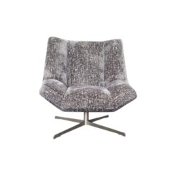Fauteuil 625 grijs stof zacht comfortabel metalen poot koopmans