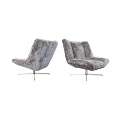 Fauteuil 625 comfortabel lounge leunen grijs metalen poot