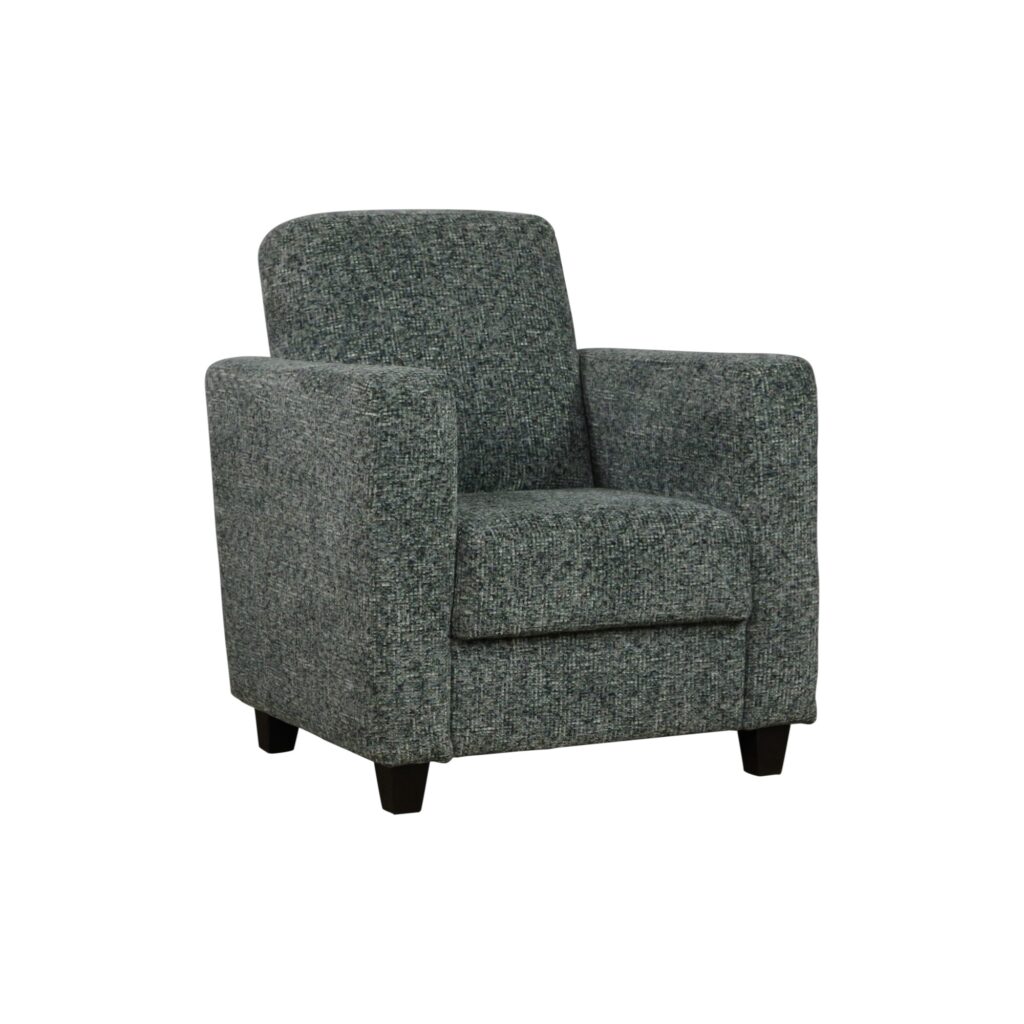Fauteuil Bella wildeboer mokana meubelen grijs stof zacht comfort met armleuning